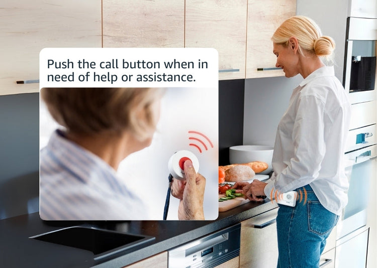 SYNLETT caregiver pager call button for elderly