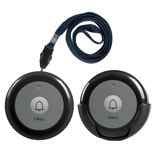 SYNLETT Wireless Call Button for Wireless Calling System 2 PCS Black