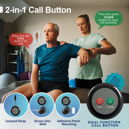 SYNLETT Wireless Calling System with 10 Call/Clear Buttons Black