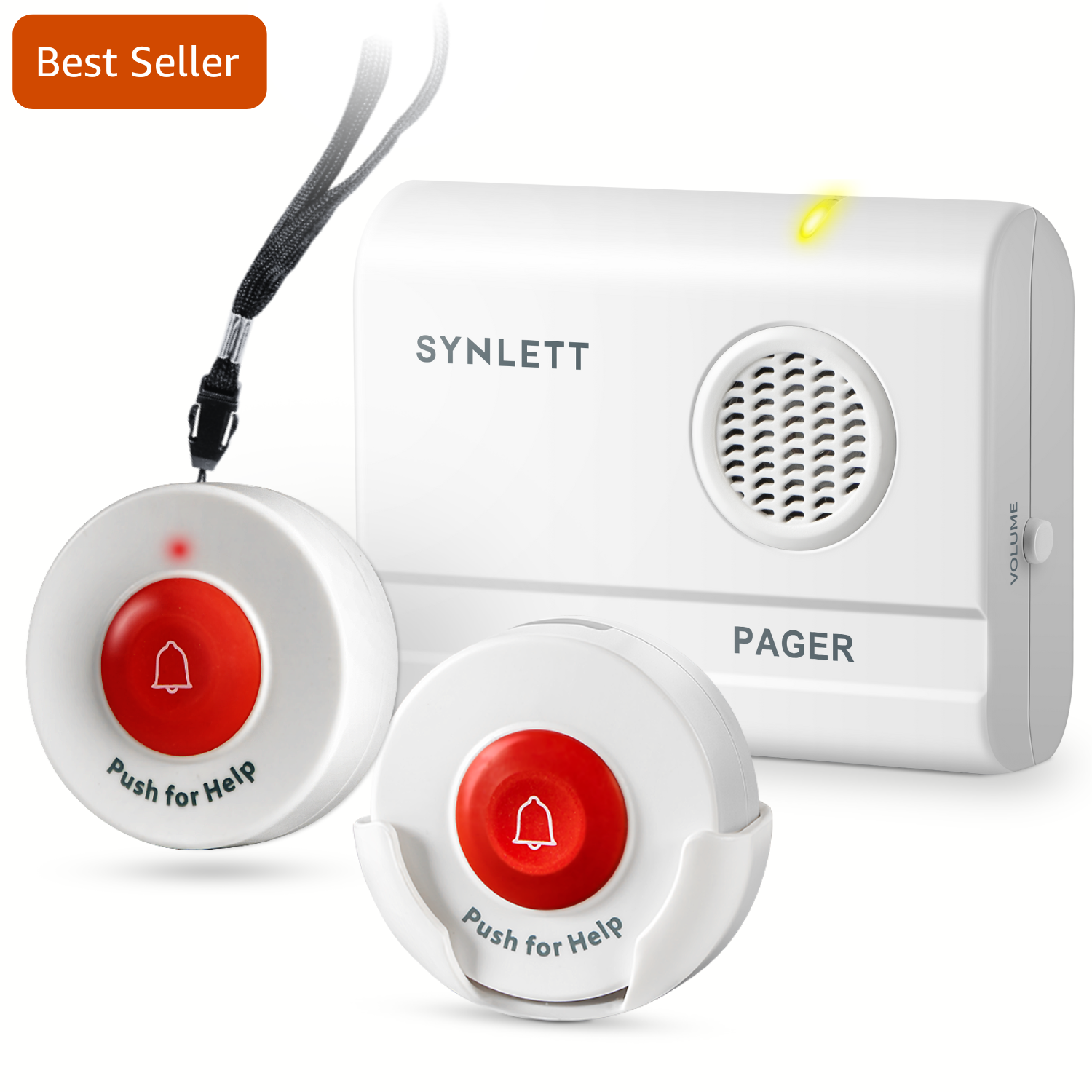 caregiver pager call button for elderly at home synlett portable wireless room senior pendant buzzer calling bell bed alarms monitoring systems nurse call system emergency panic beeper alert button sos dementia patient fall prevention alarm hospice gift