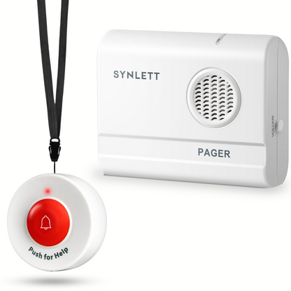 SYNLETT Call Button for Elderly with Caregiver Pager