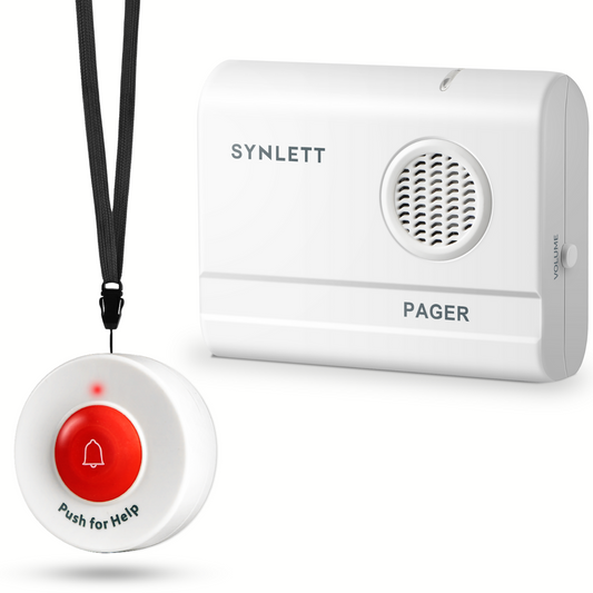 SYNLETT Call Button for Elderly with Caregiver Pager