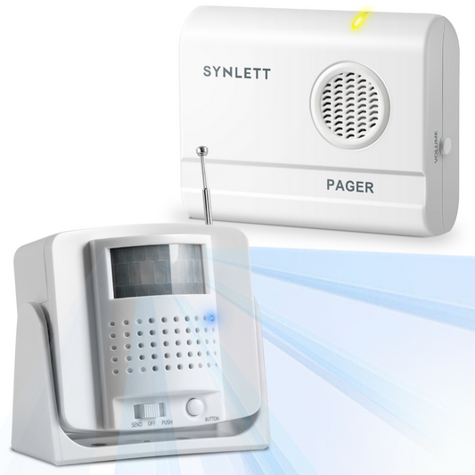 SYNLETT Bed Alarm Caregiver Pager with Motion Sensor
