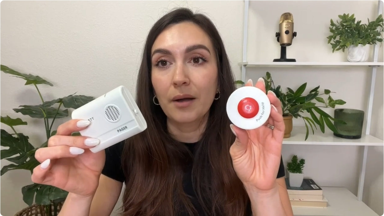 Load video: SYNLETT Caregiver Pager Call Buttons