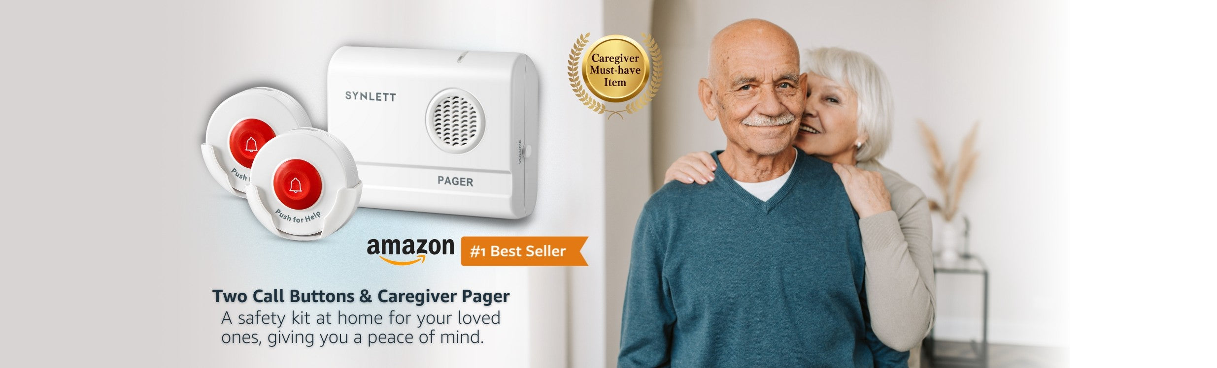 synlett caregiver pager call button for elderly